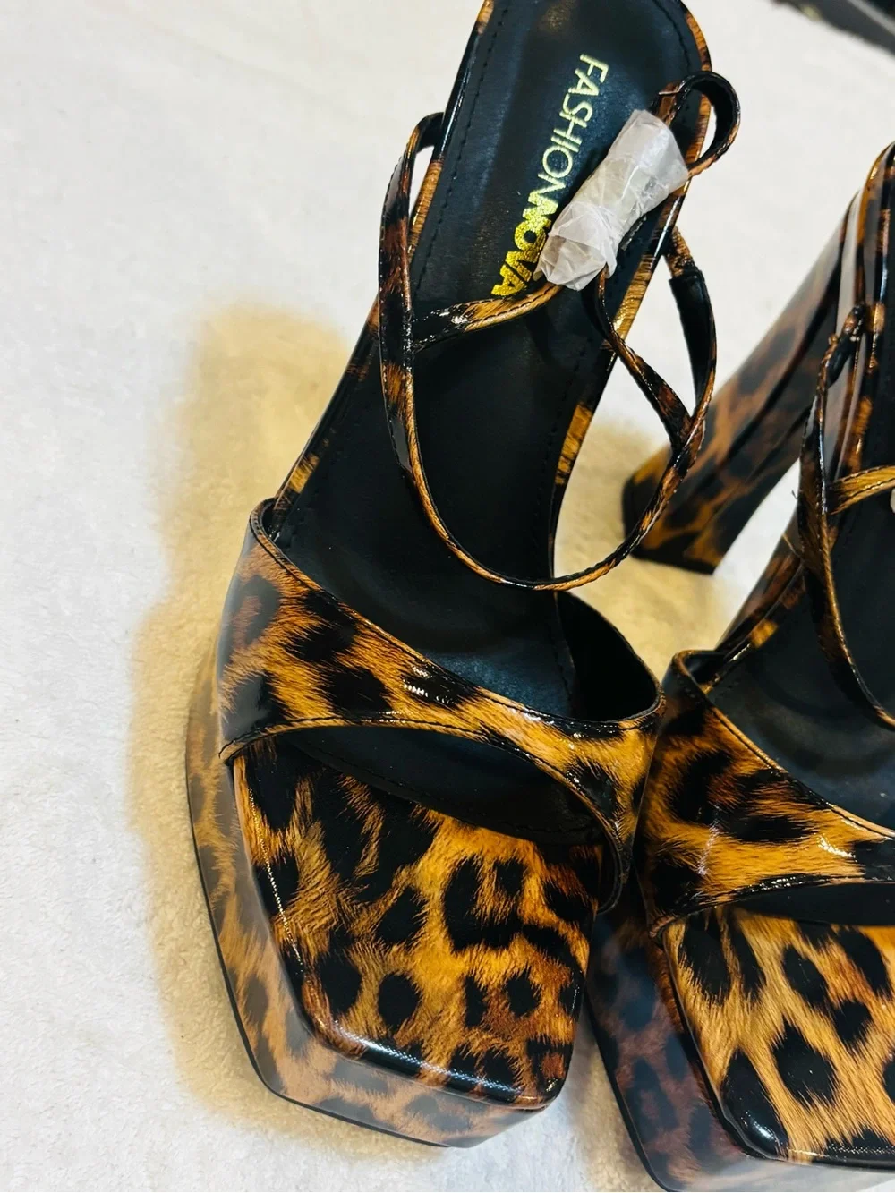 Brand New Stylish Heels By Fashion Nova - Size 10 - Heel Height 6 Inches - Box 2